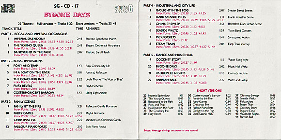 The CD pages 1 and 2