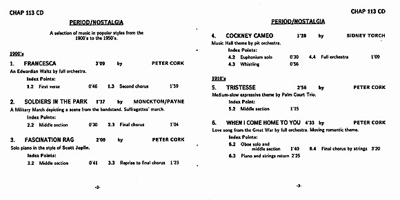 The CD pages 1 and 2