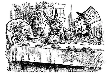 Alice at the tea party