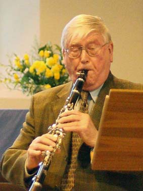 Brian Astell plays clarinet