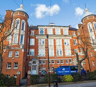 The Clapham County School buildings in 2013